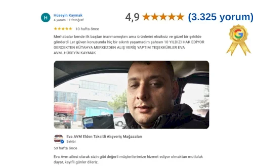 10 YILDIZI HAK EDİYOR GERCEKTEN KÜTAHYA MERKEZDEN ALIŞ VERİŞ YAPTIM TEŞEKKÜRLER EVA AVM!