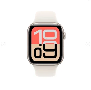 Apple Watch Series 10 GPS 42mm Aluminum Case Sport Band Smartwatch