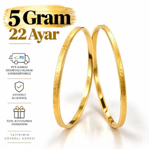 22 Ayar Kibrit Çöpü Bilezik (5 gr)