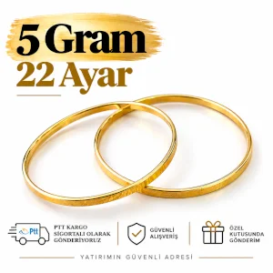 22 Ayar Kibrit Çöpü Bilezik (5 gr)