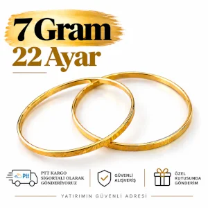 22 Ayar Kibrit Çöpü Bilezik (7 gr)